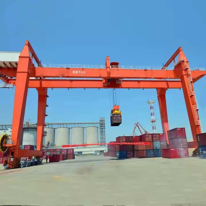 Gantry Crane Tugas Berat Bertonase Besar-