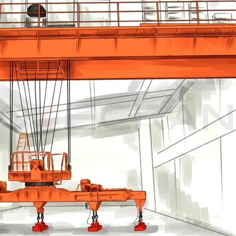 Main Hook Electromagnetic Bridge Crane