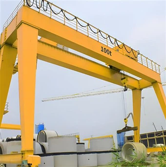 Double Girder Gantry Crane dengan Hoist Listrik